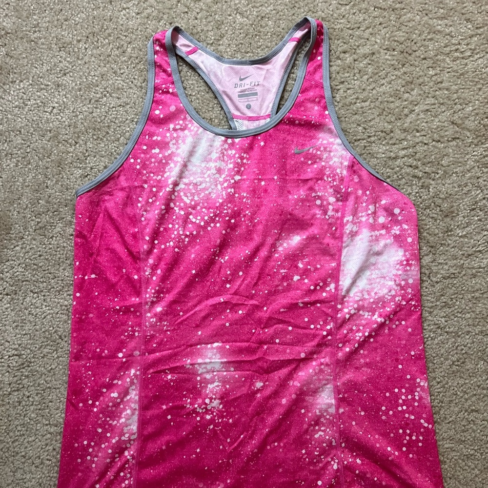 Nike Dri-Fit Women’s Size Large Pink Athletic Tank-top